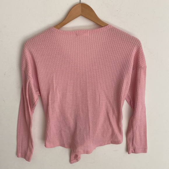 Full circle trends waffle net long sleeve crop top, Size M - Picture 6 of 8